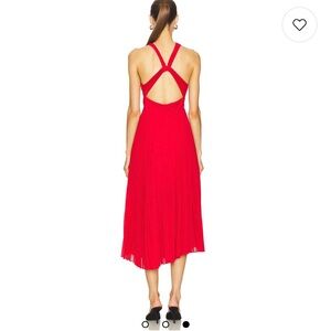 A.L.C. Vibrant Red Backless Dress